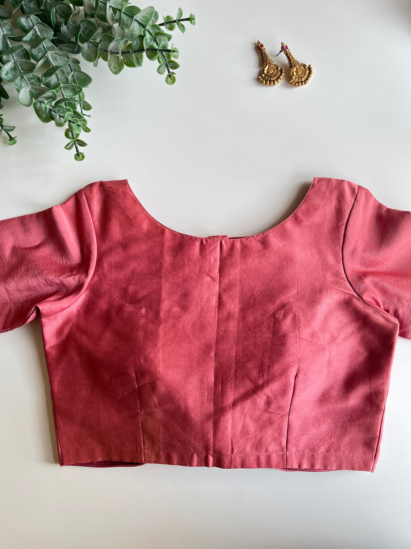Blush Pink Pintuck Blouse