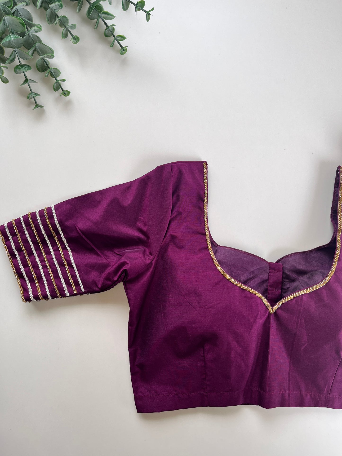 Purple Handwork Blouse