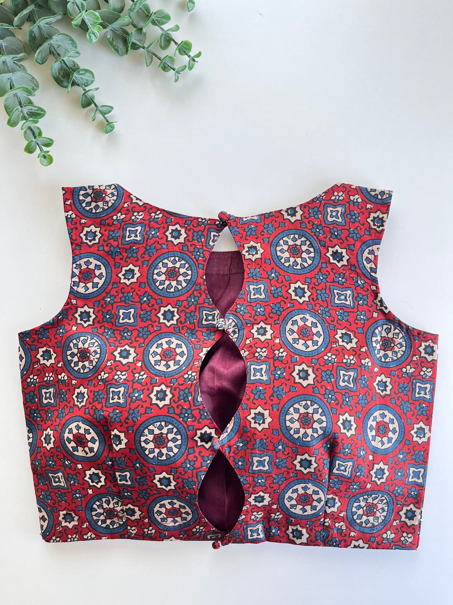 Maroon Indigo Cotton Blouse