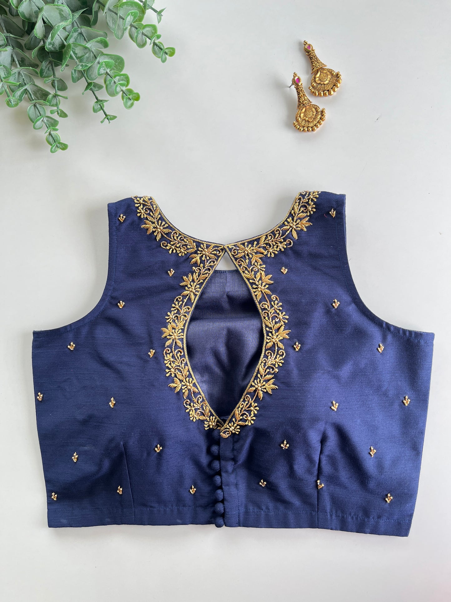 Staple Series - Navy Blue Blouse