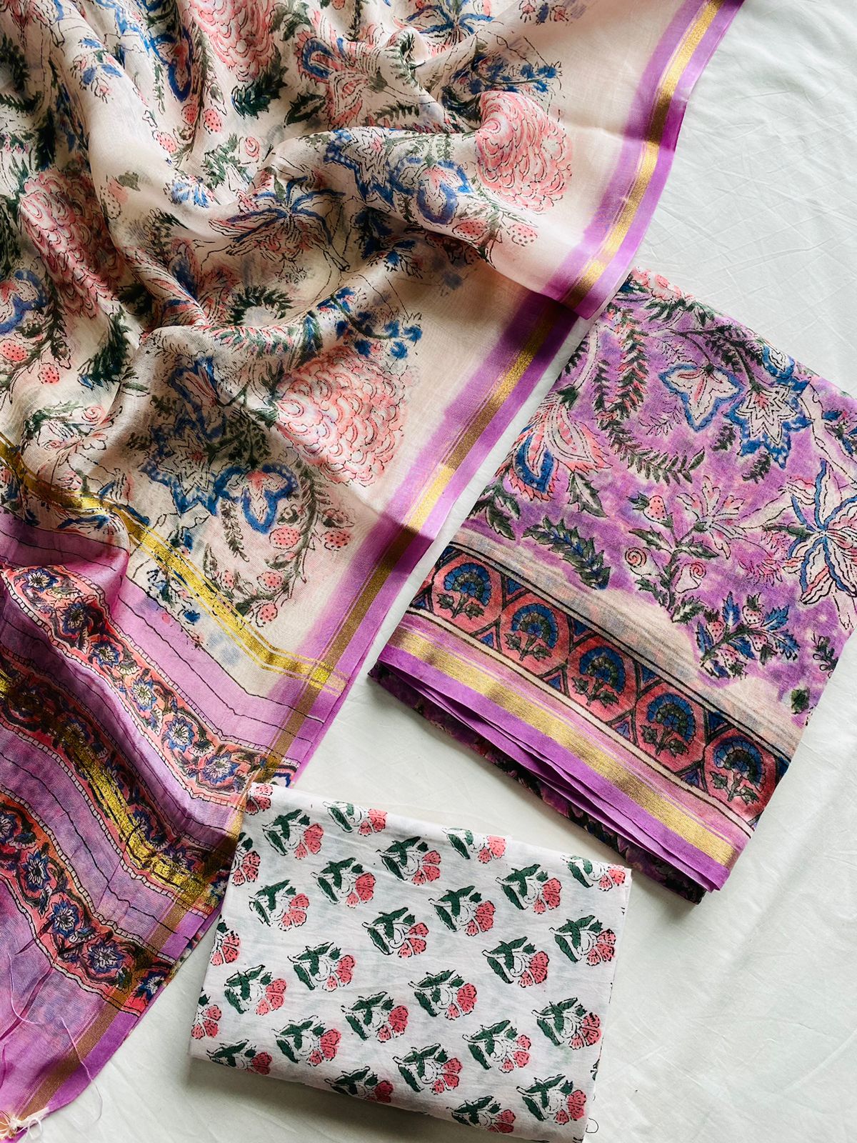 Chanderi Silk Suit