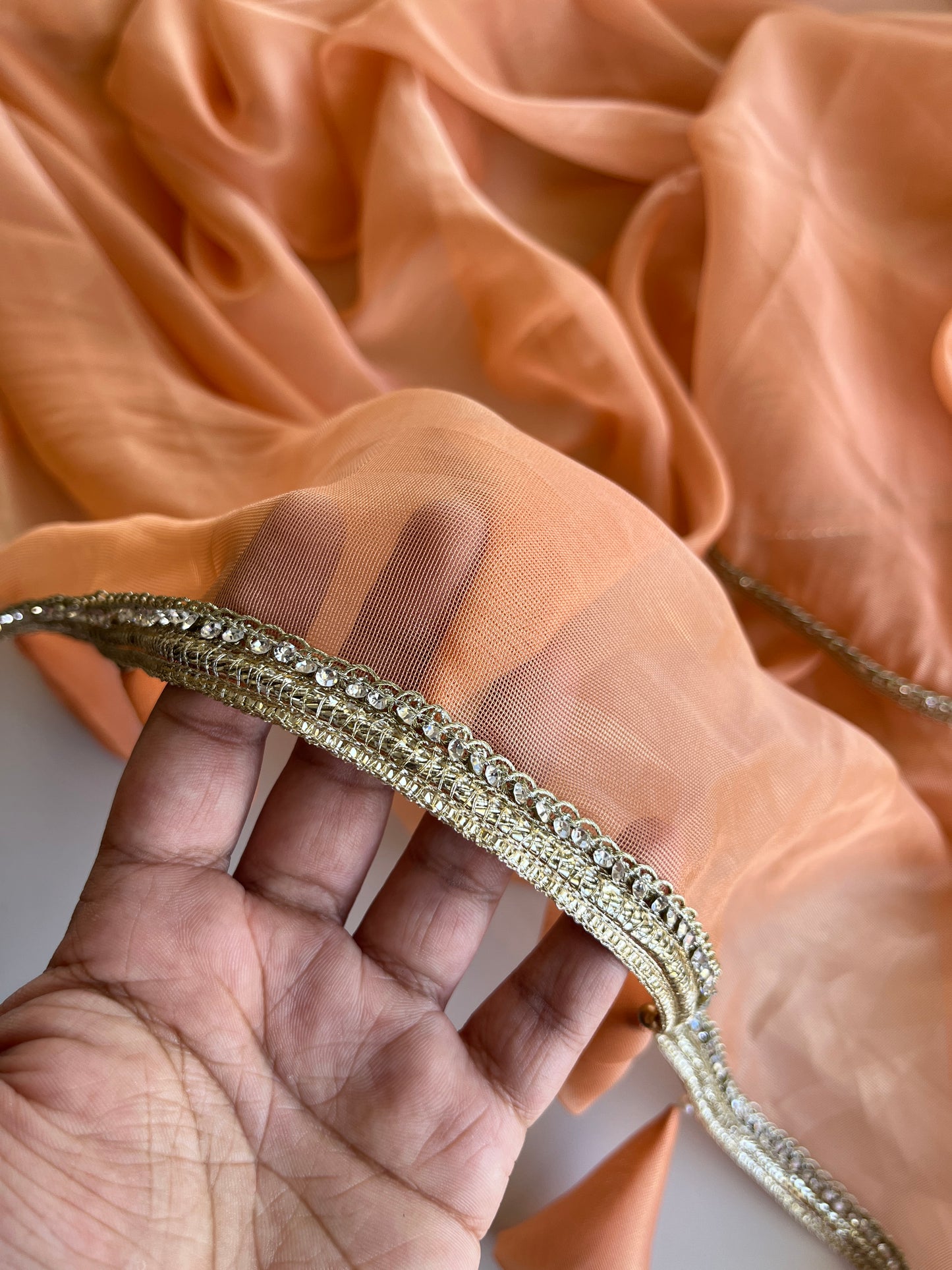 Kaira in Peach Saree