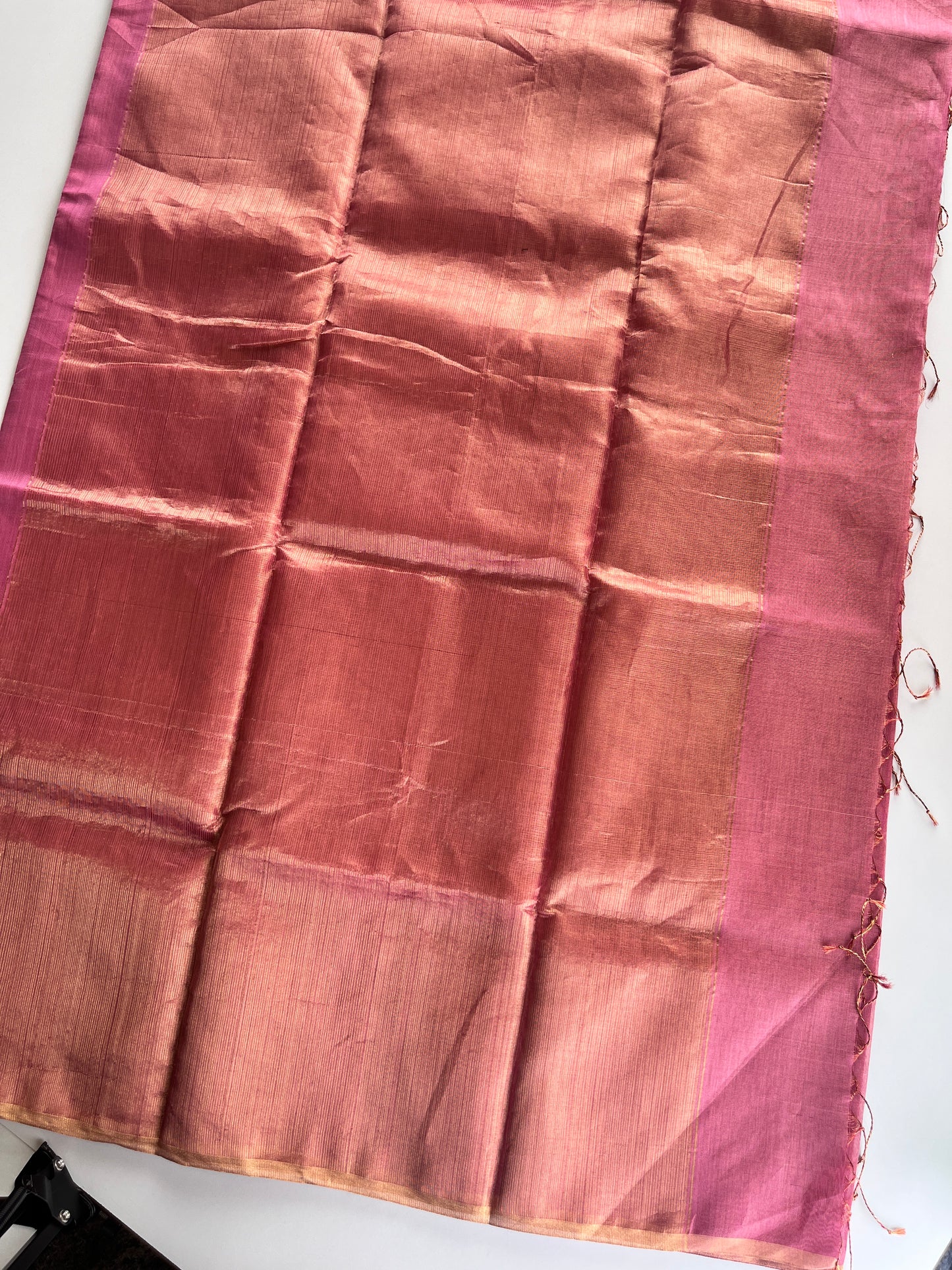 Blush Pink Maheshwasri Cotton Silk Saree