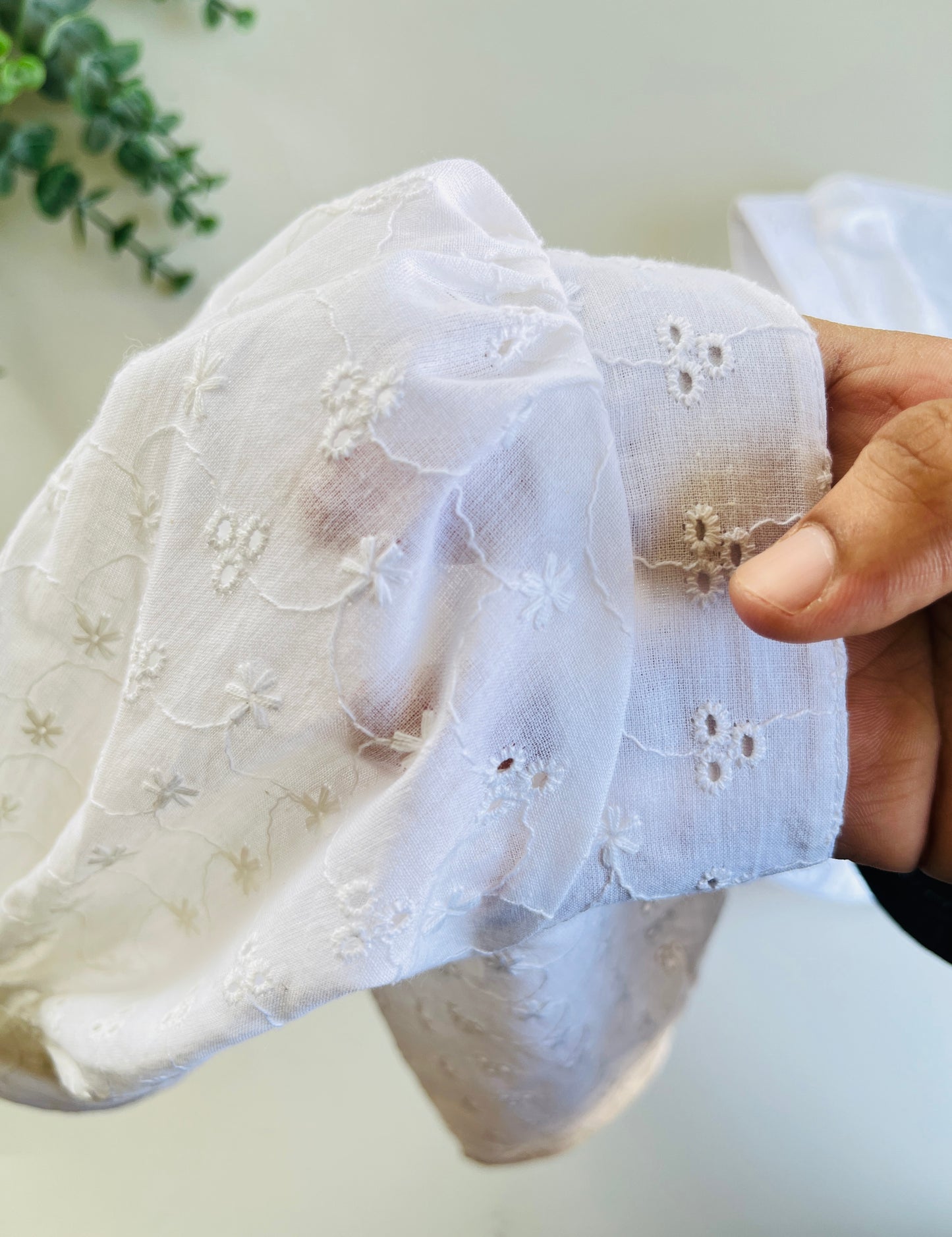 White Hakoba blouse