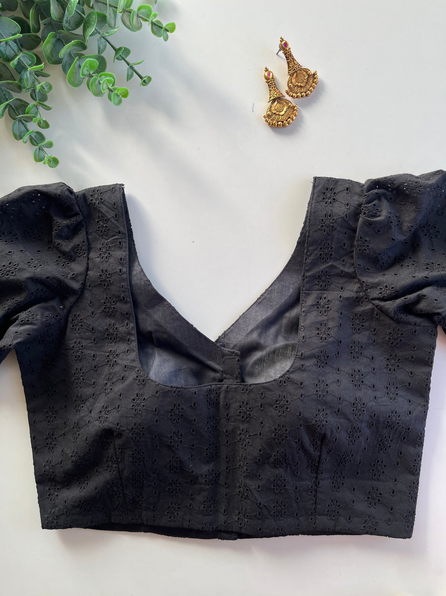 Black Hakoba Blouse