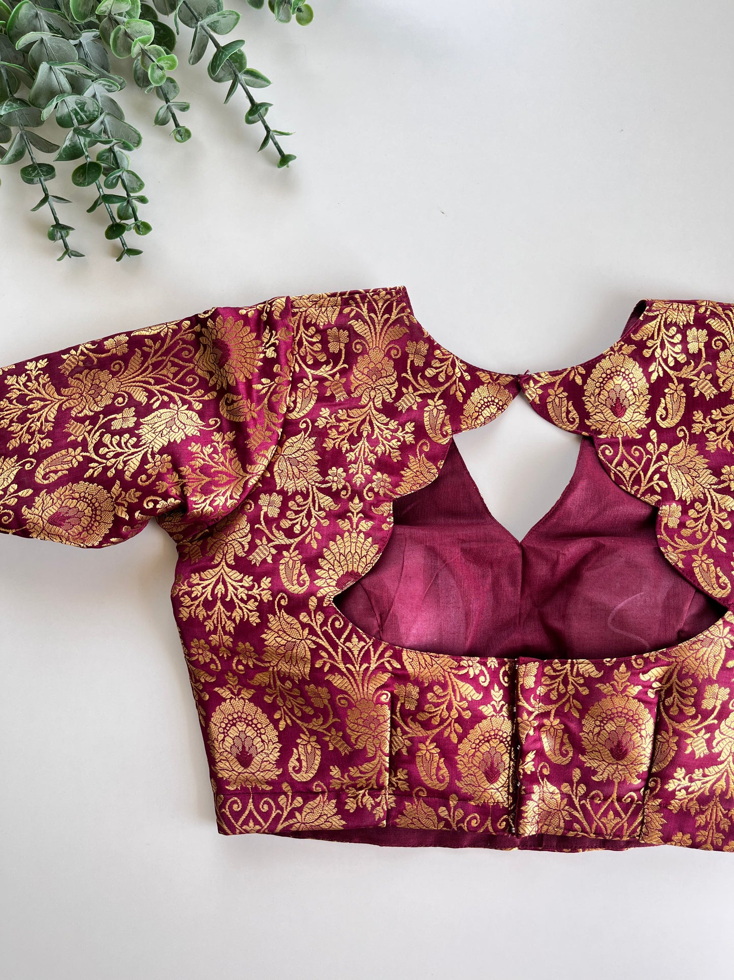 Purple Banaras Blouse