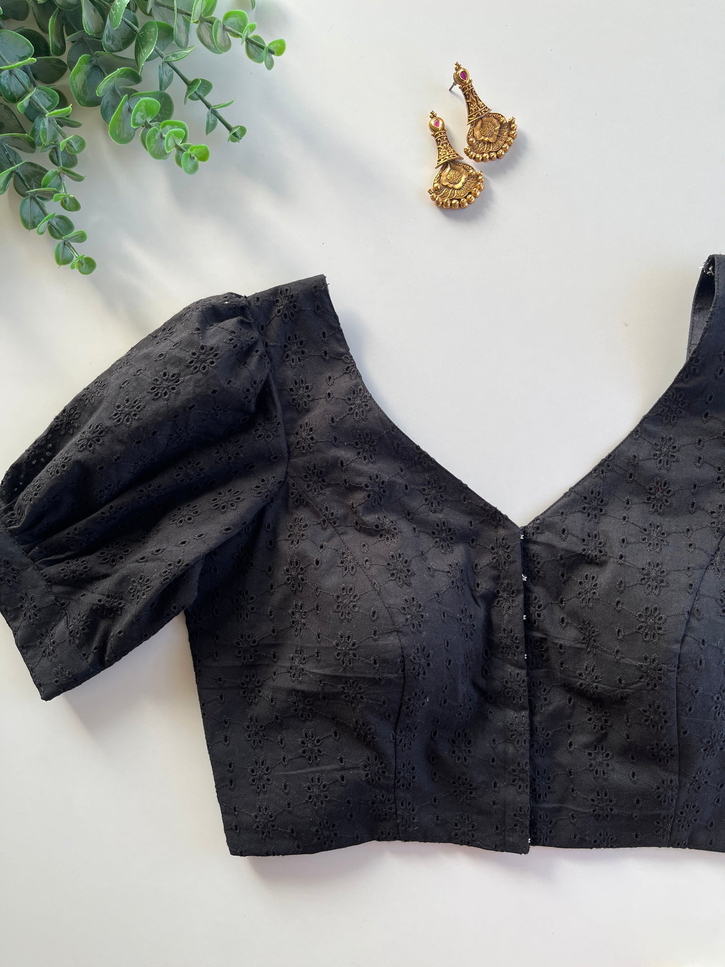 Black Hakoba Blouse