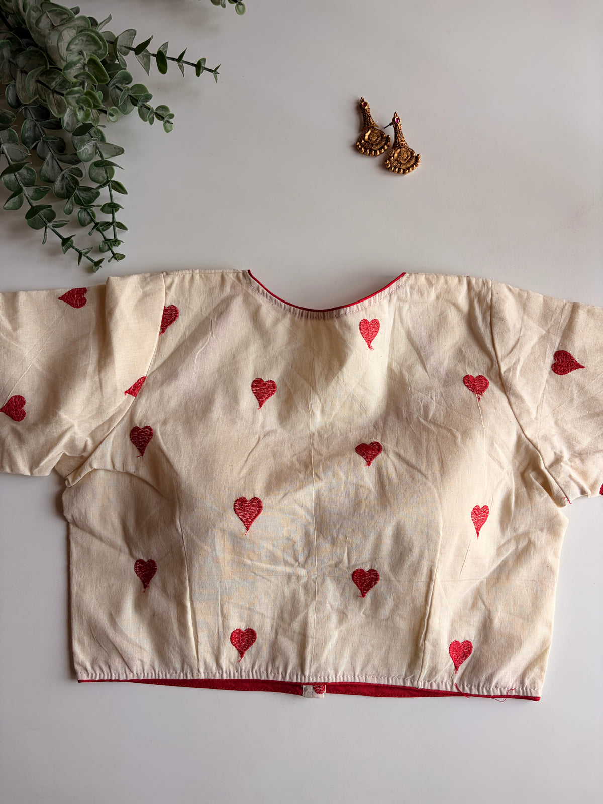 Red Heart Blouse