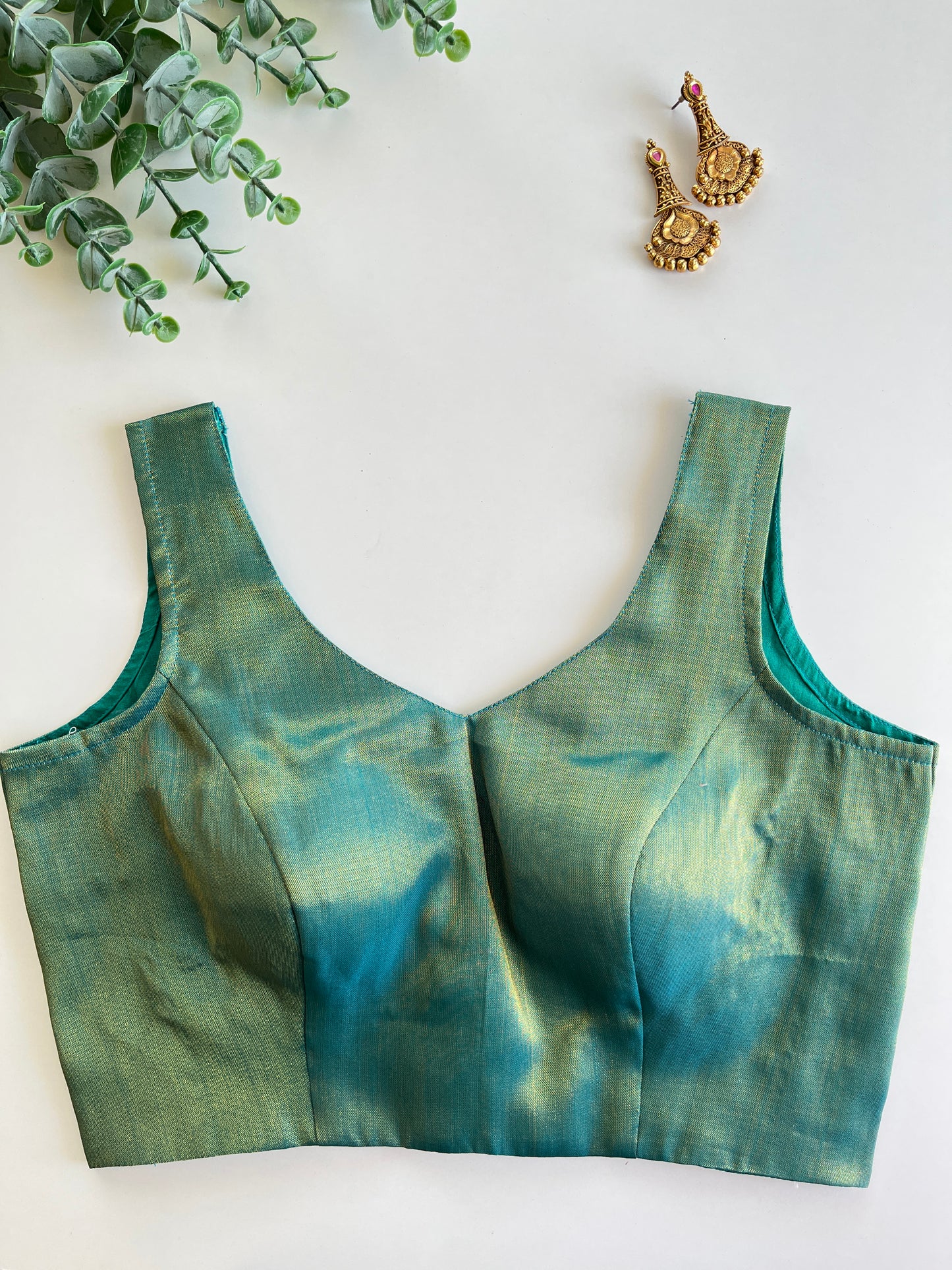 Cadet Blue Tissue Blouse