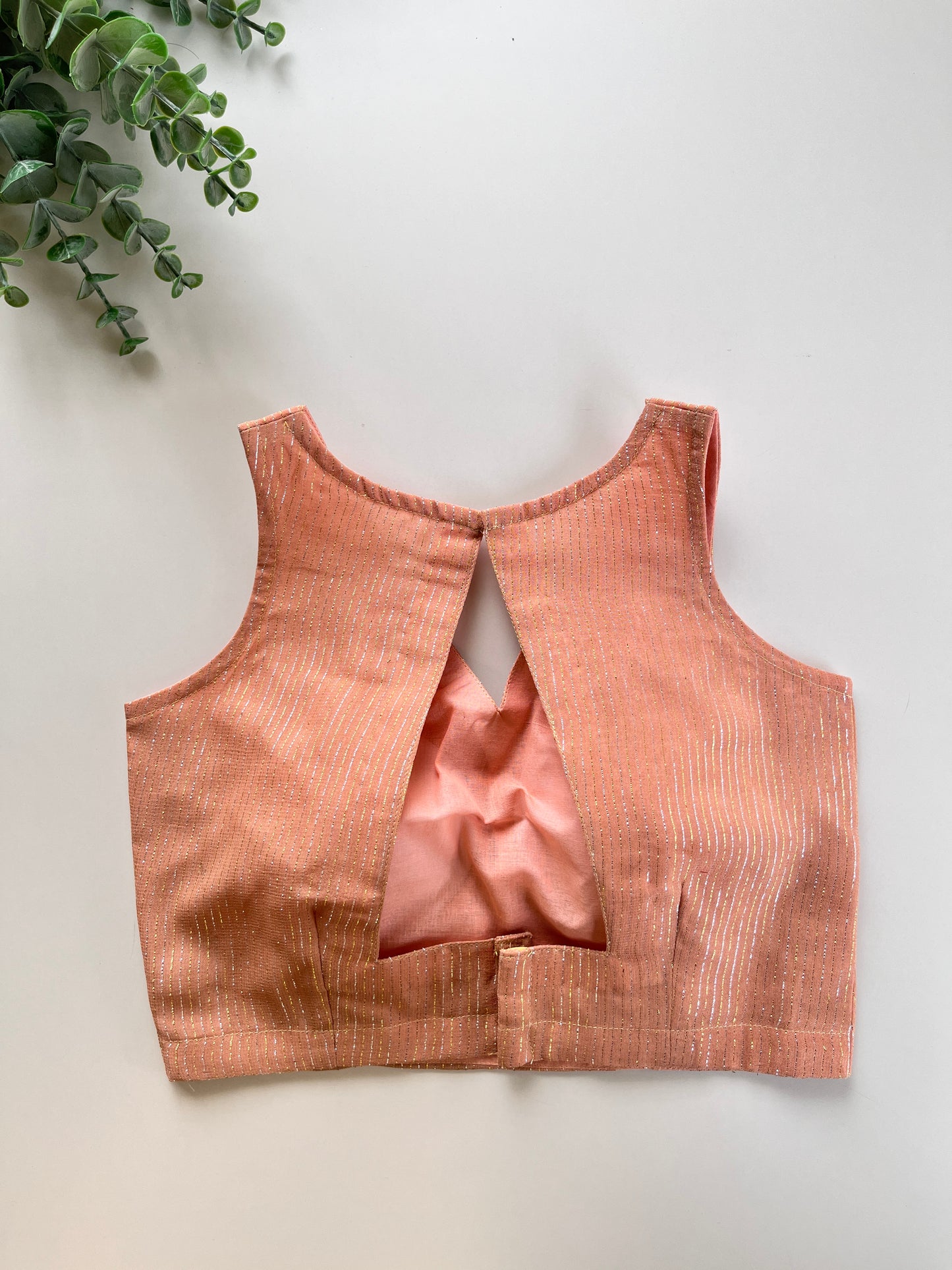 Peach Shimmer Blouse
