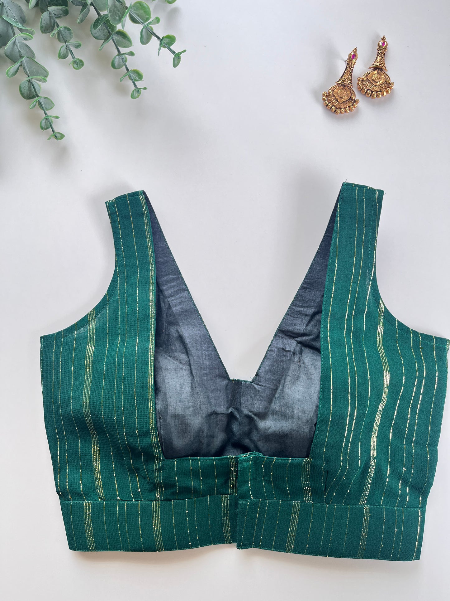 Zoya in Emerald Green Blouse