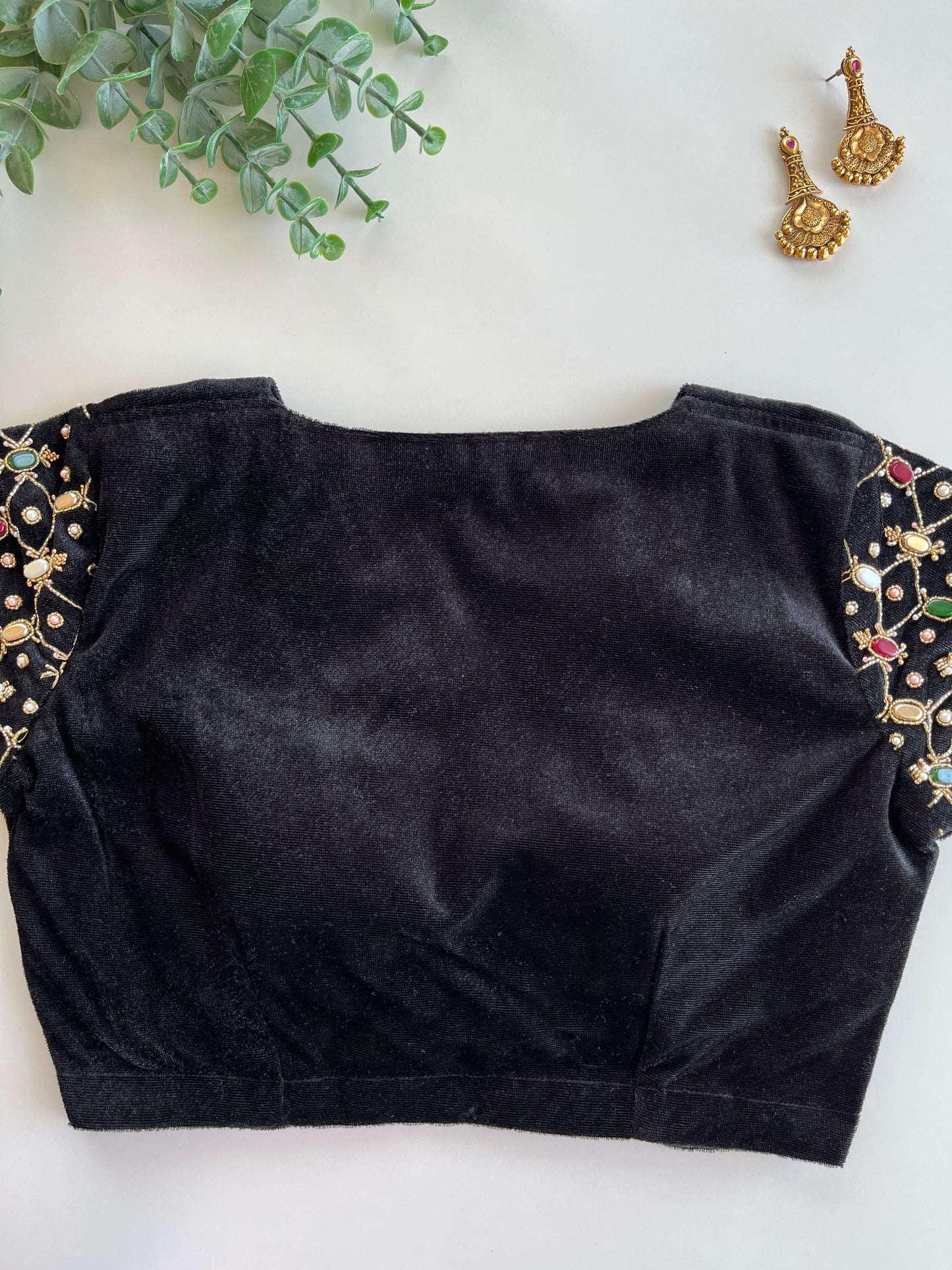 Black Velvet Royal Blouse