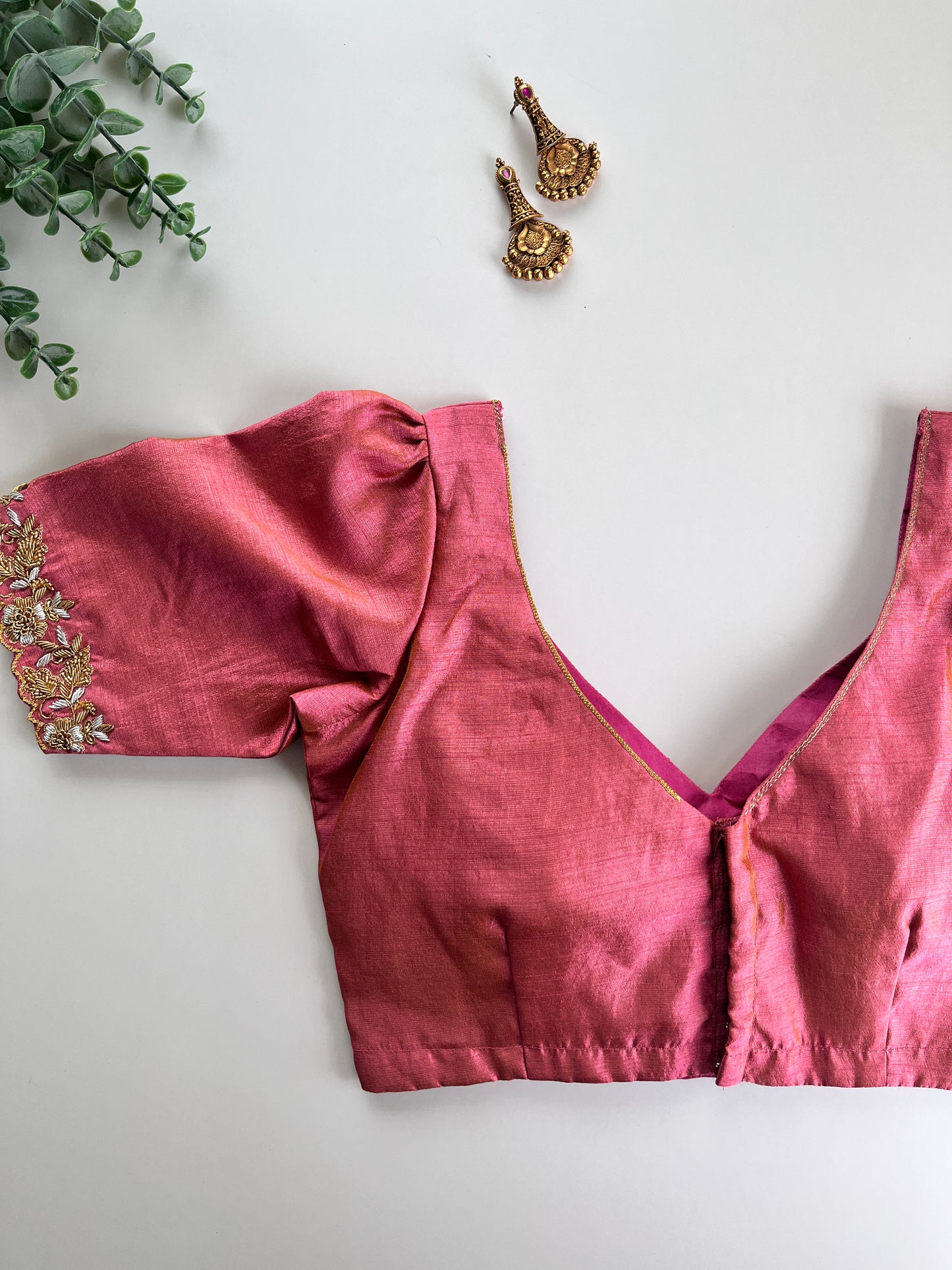 Blush Pink Handwork Blouse