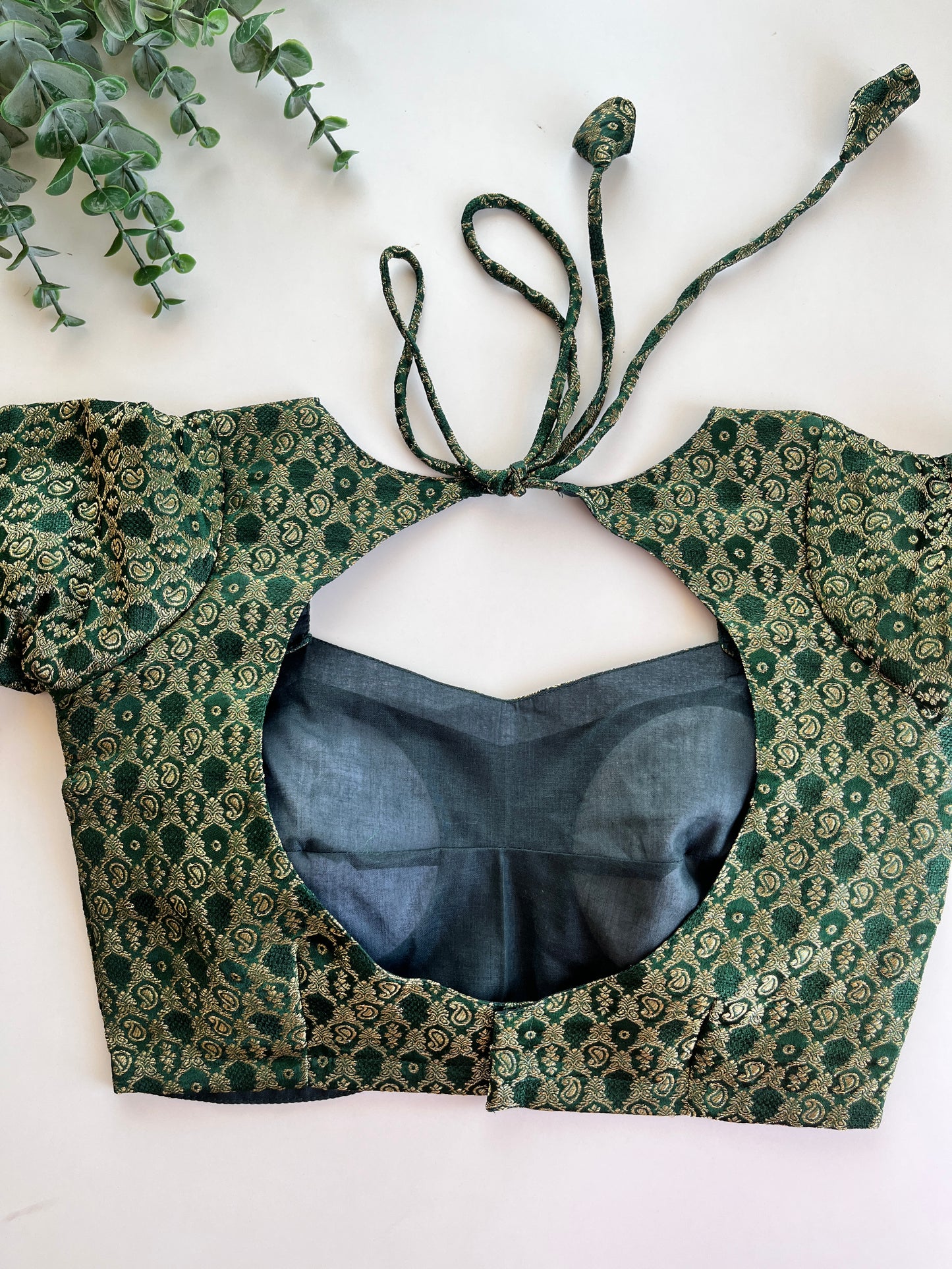 Green Banaras Blouse