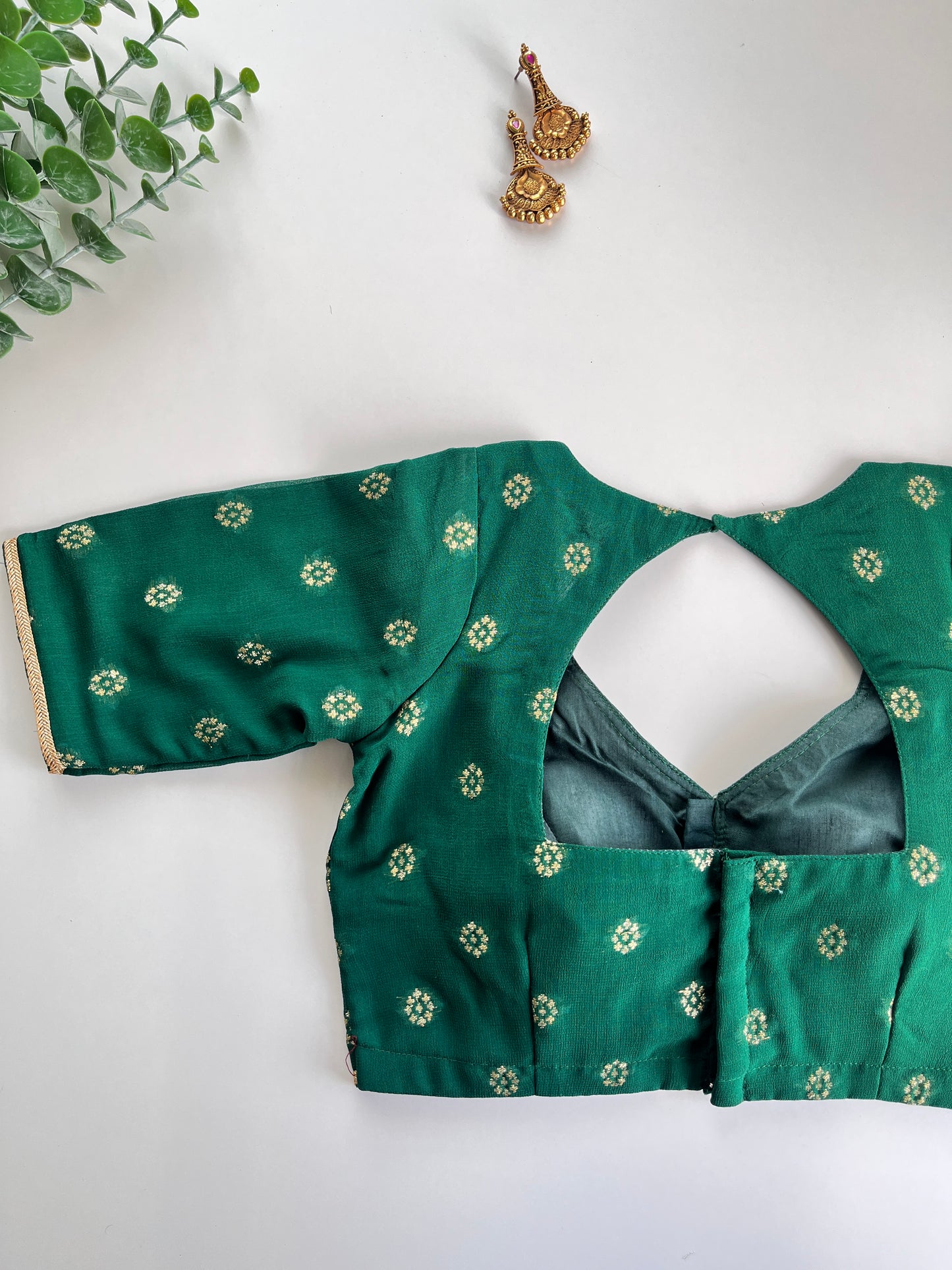 Green Banaras Blouse