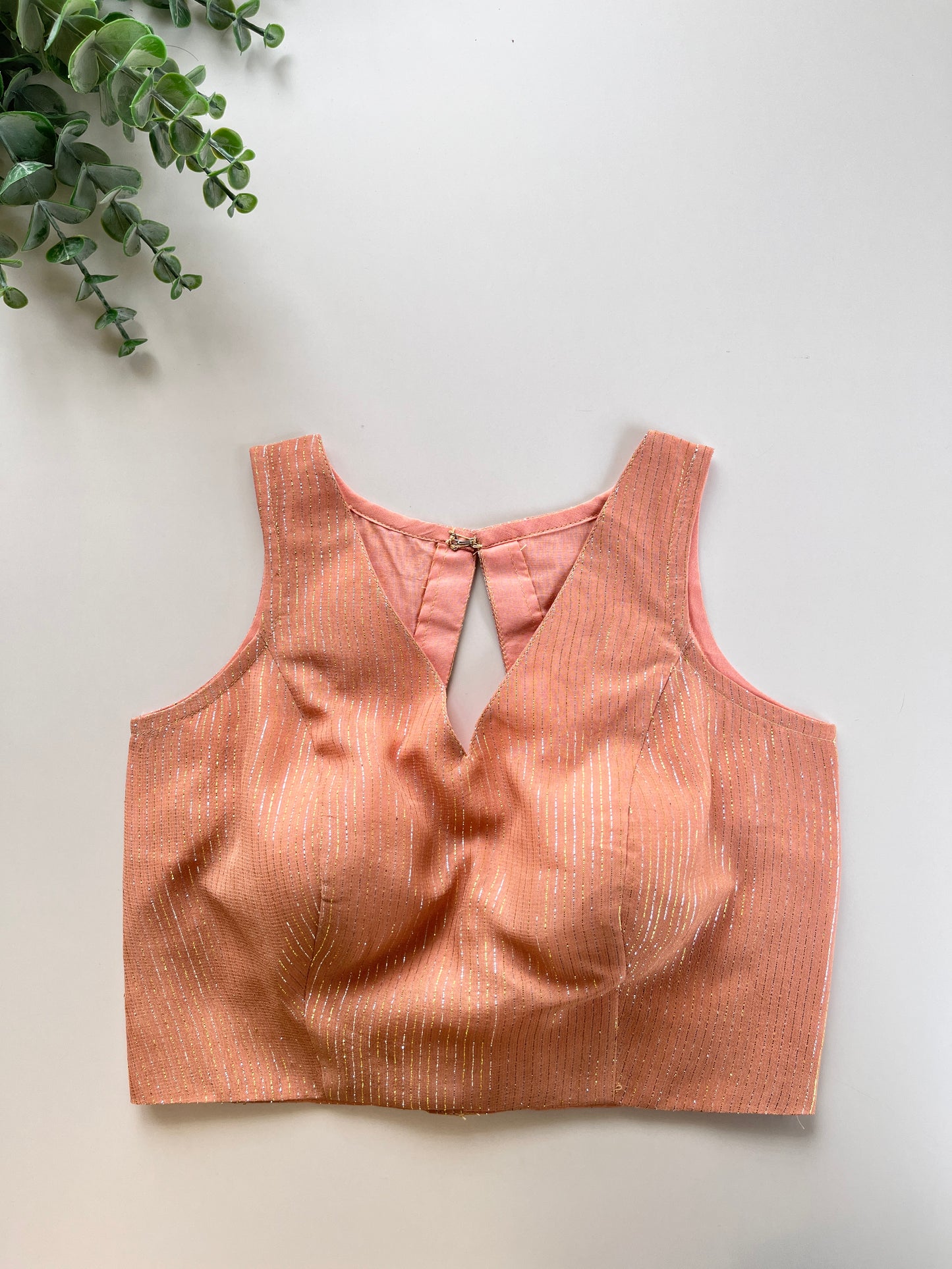 Peach Shimmer Blouse