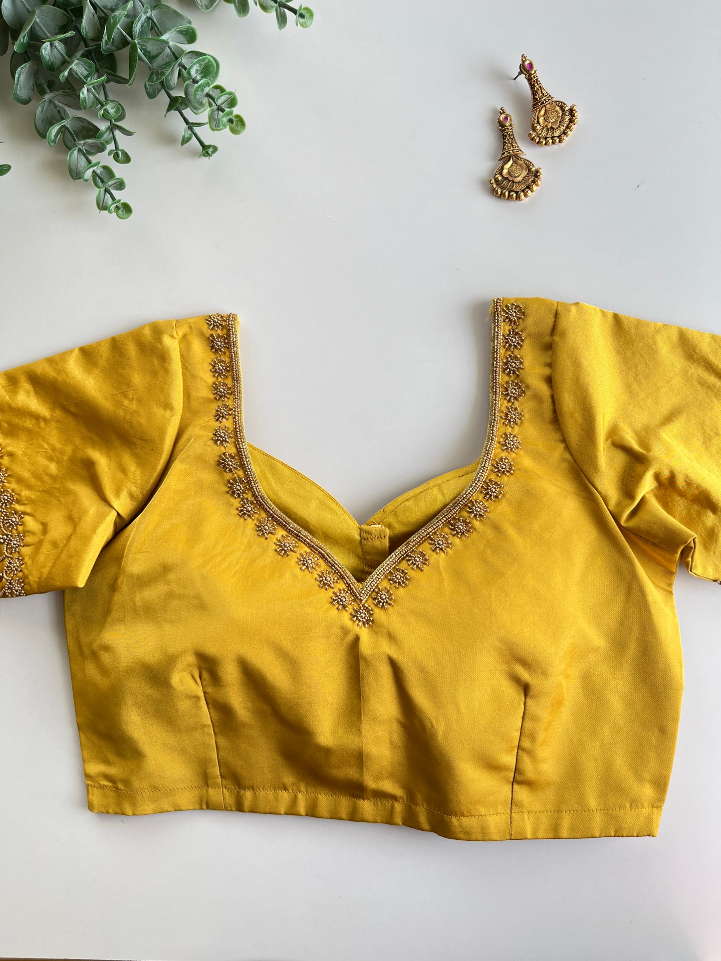 Yellow Handwork Blouse