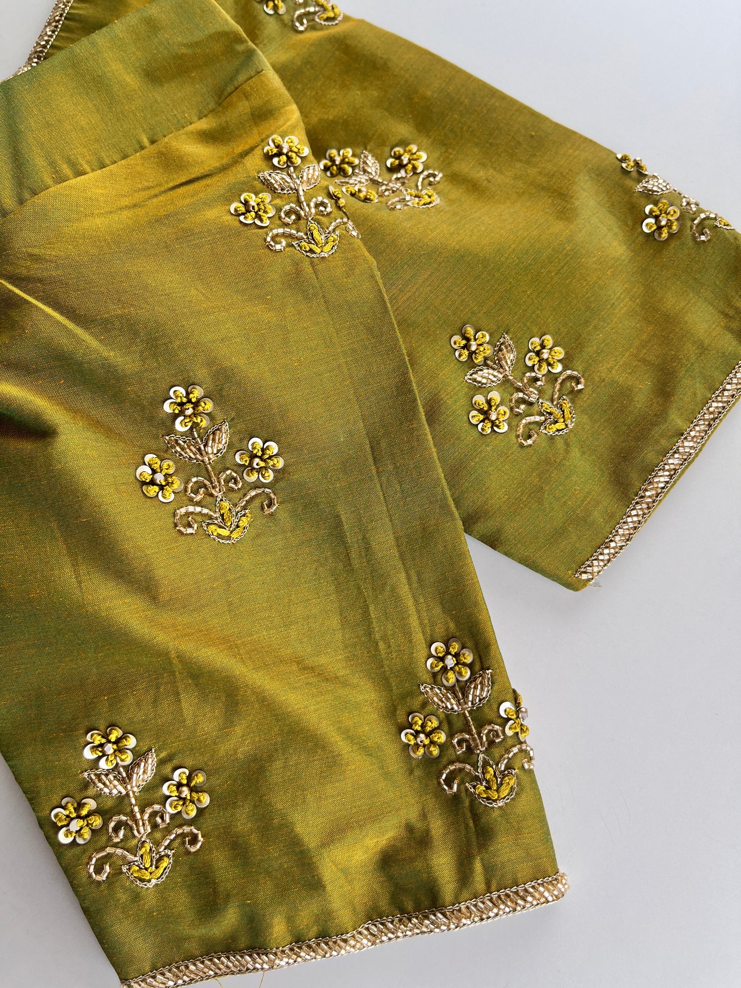 Mehendi Green Handwork Blouse