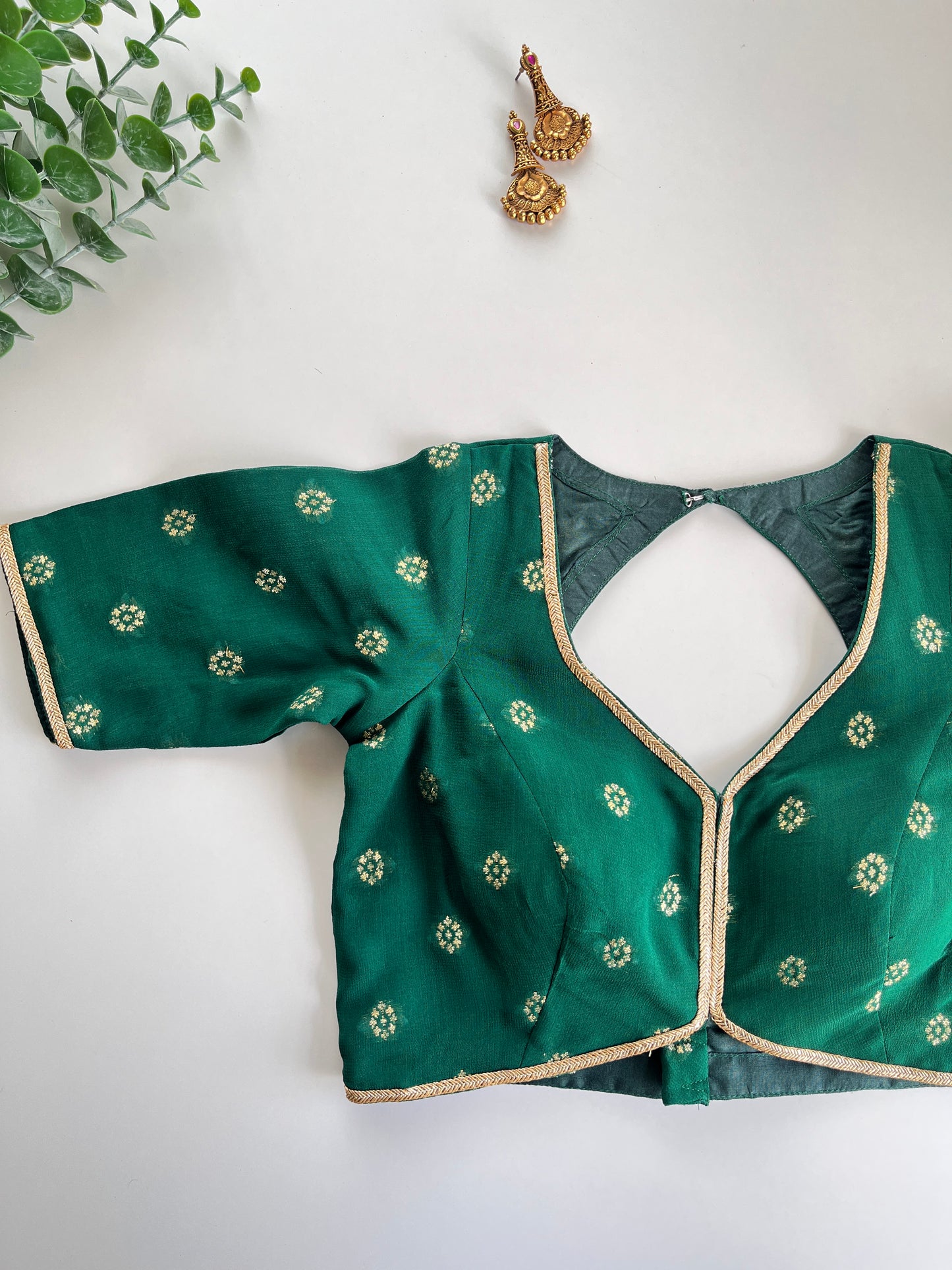 Green Banaras Blouse