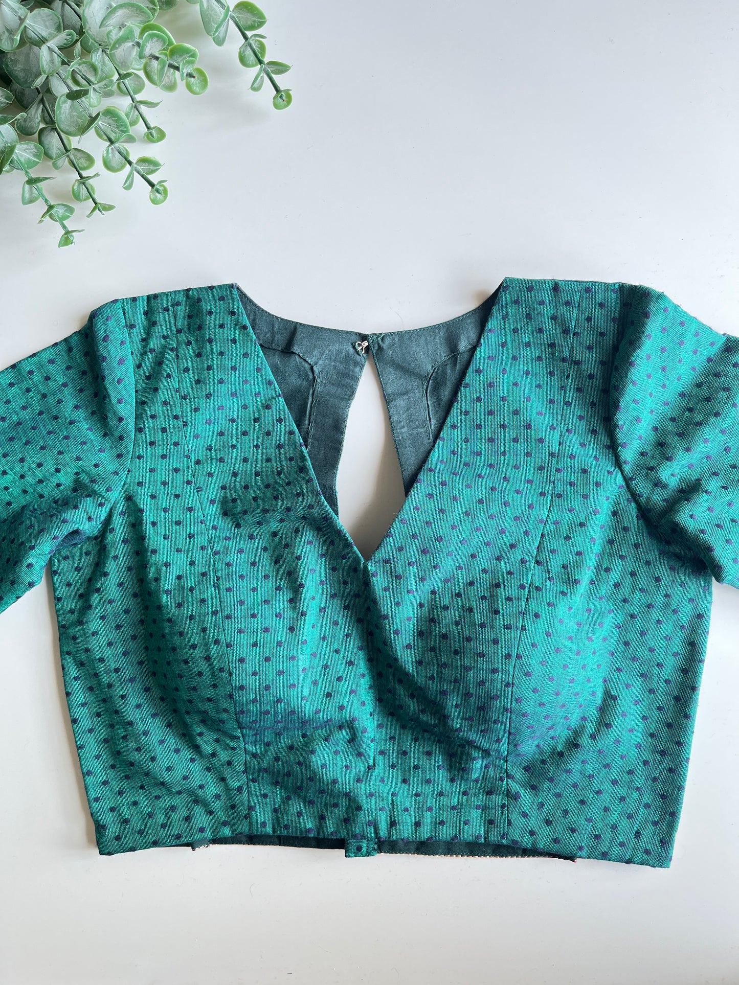 Peacock Polka Blouse