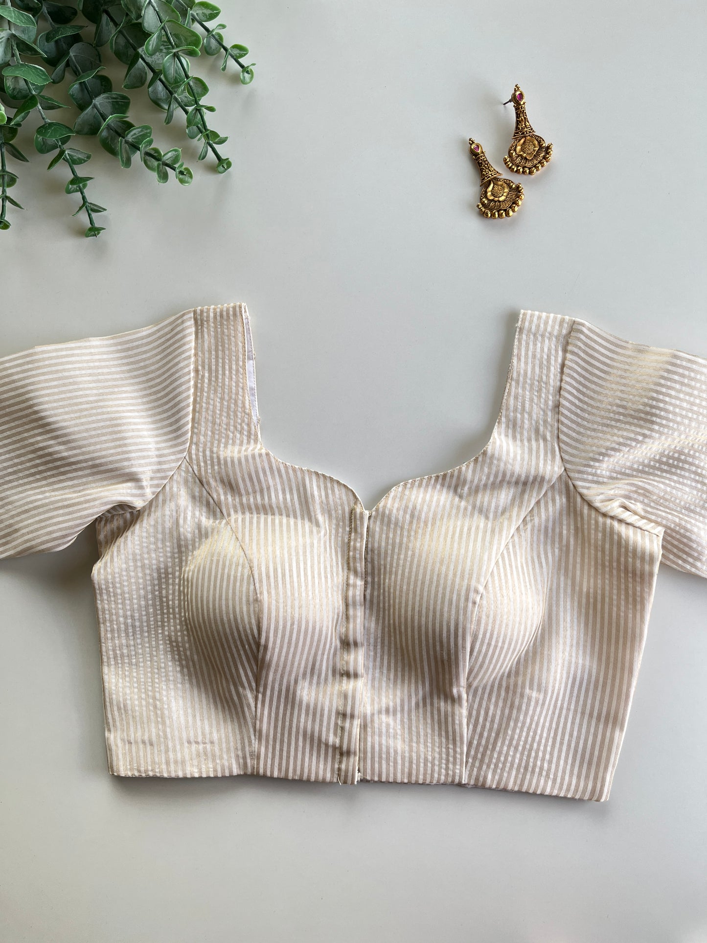 Golden Ivory Tissue Blouse