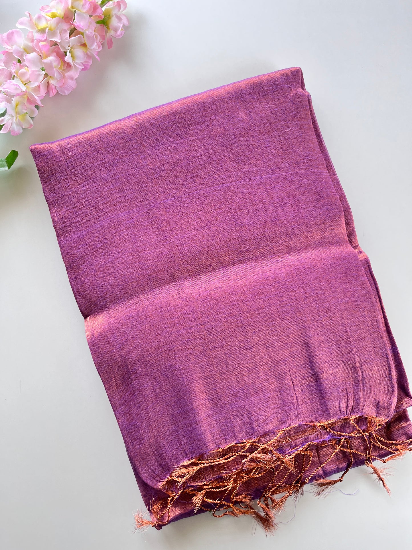 Lilac Tissue Silk Saree