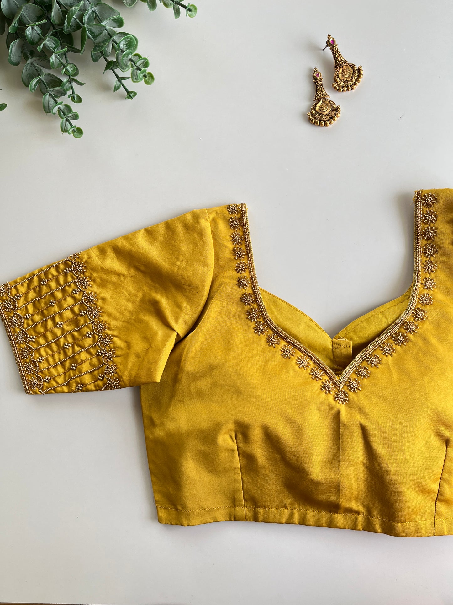 Yellow Handwork Blouse