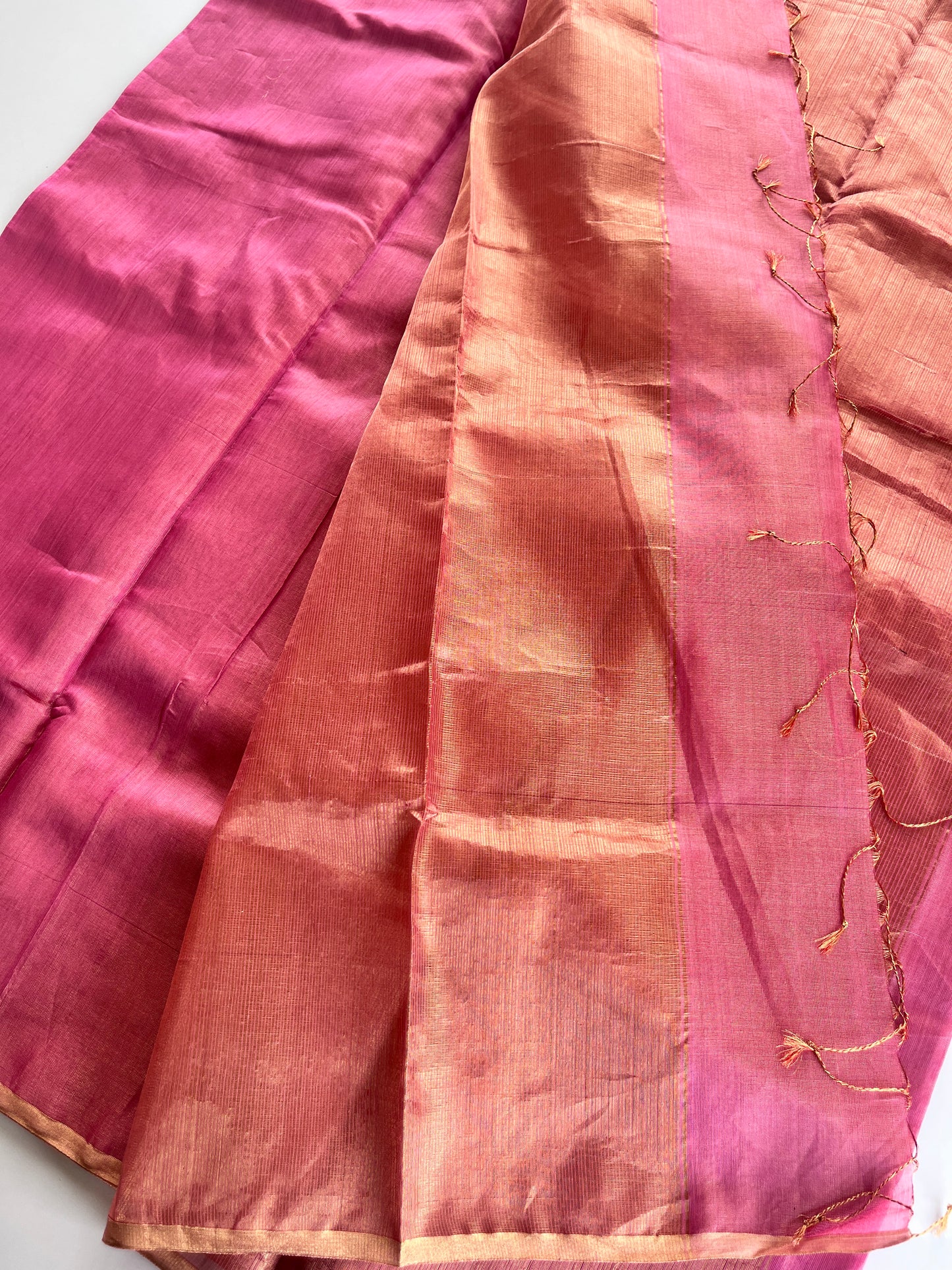 Blush Pink Maheshwasri Cotton Silk Saree