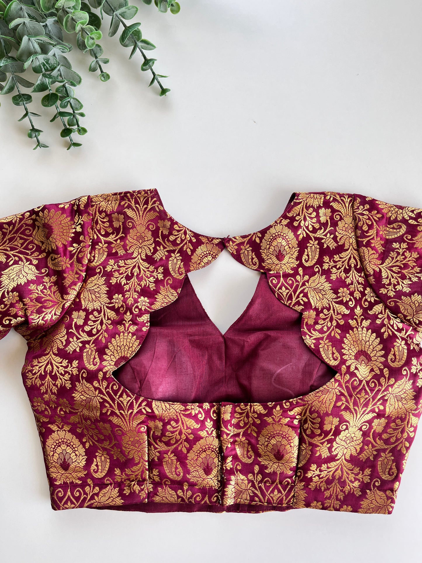 Purple Banaras Blouse