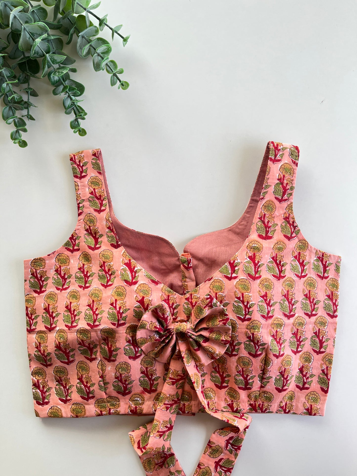 Peach Soft Cotton Blouse