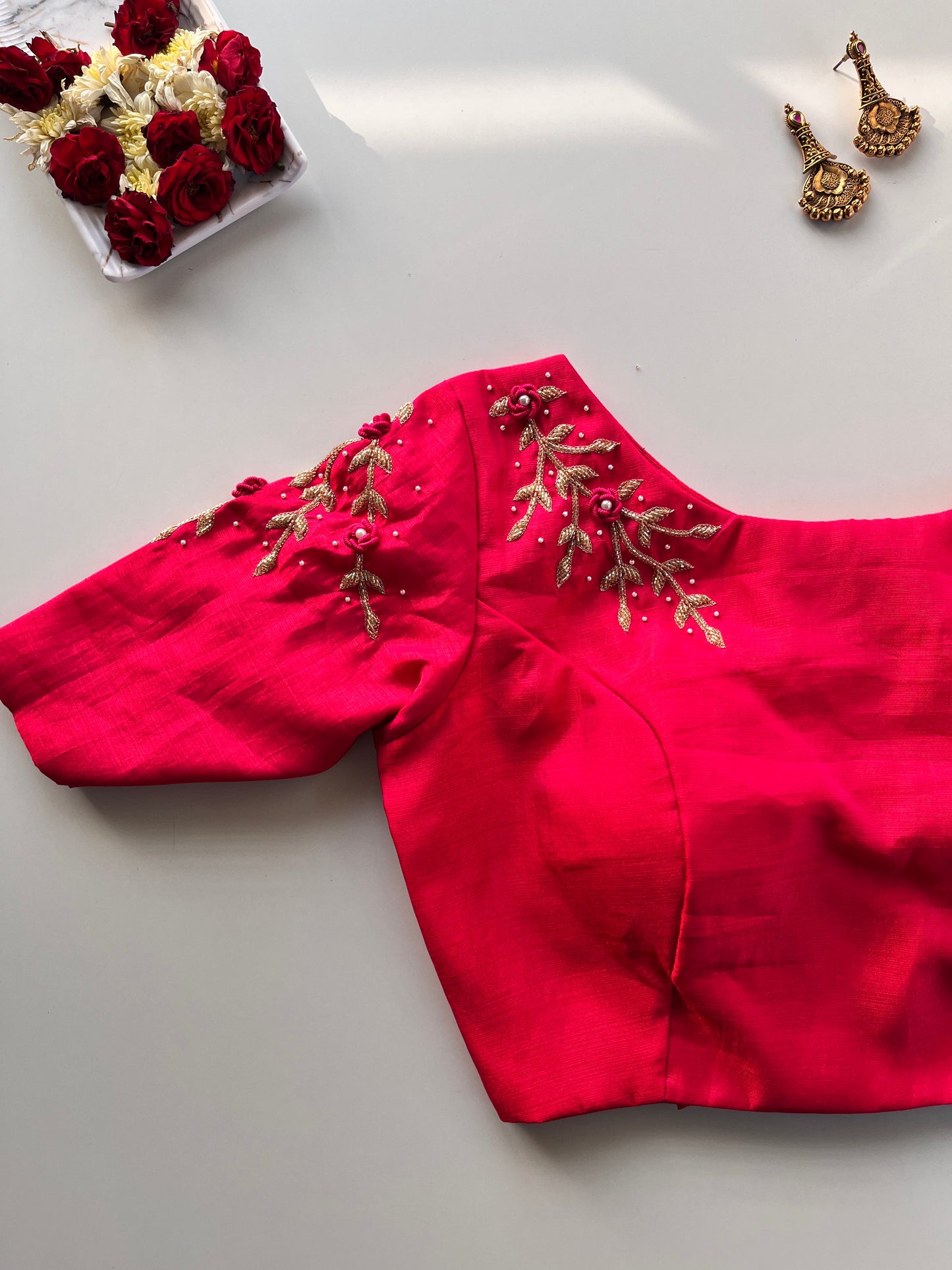 Bullion Rose Handwork Blouse