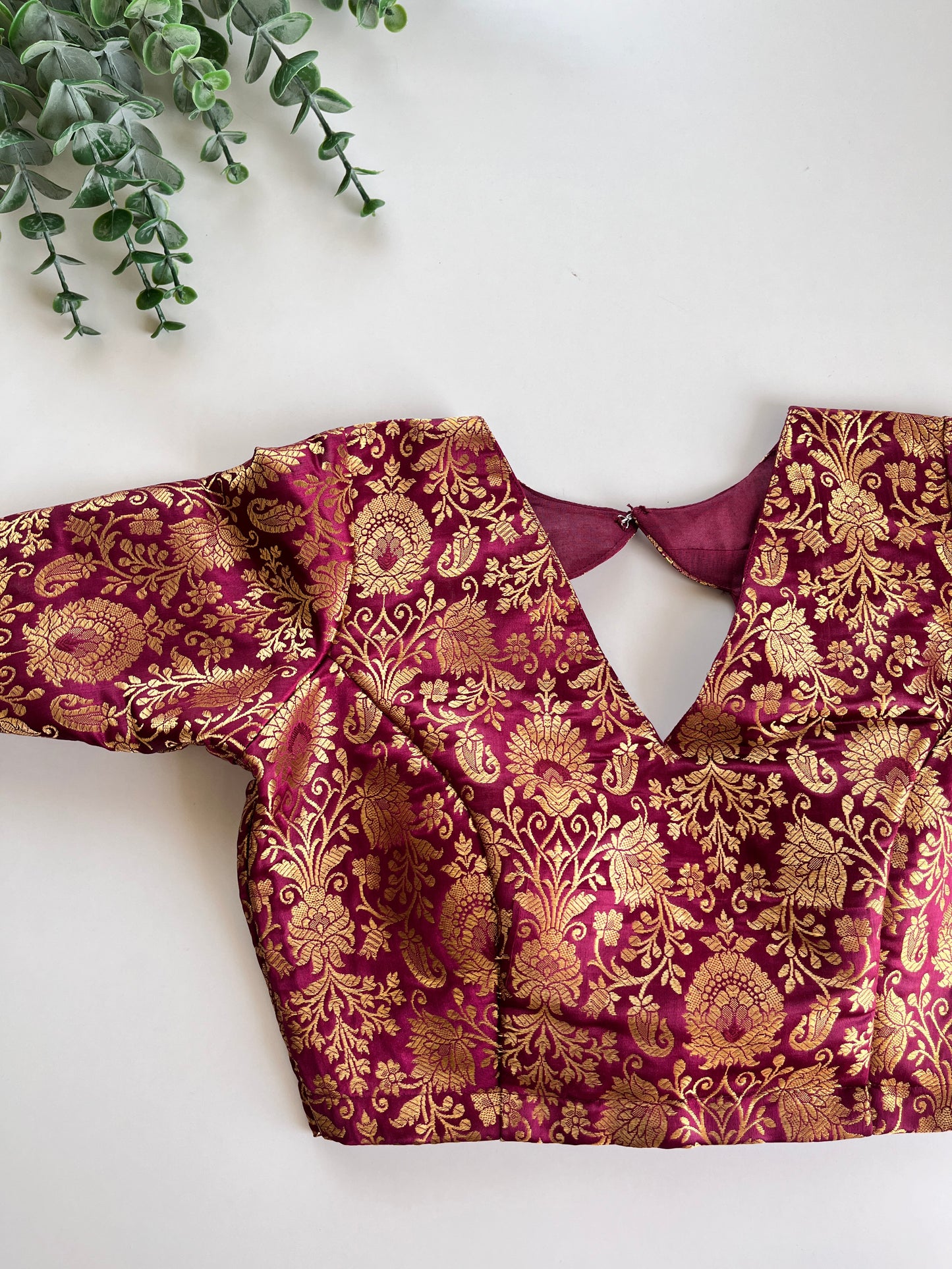 Purple Banaras Blouse