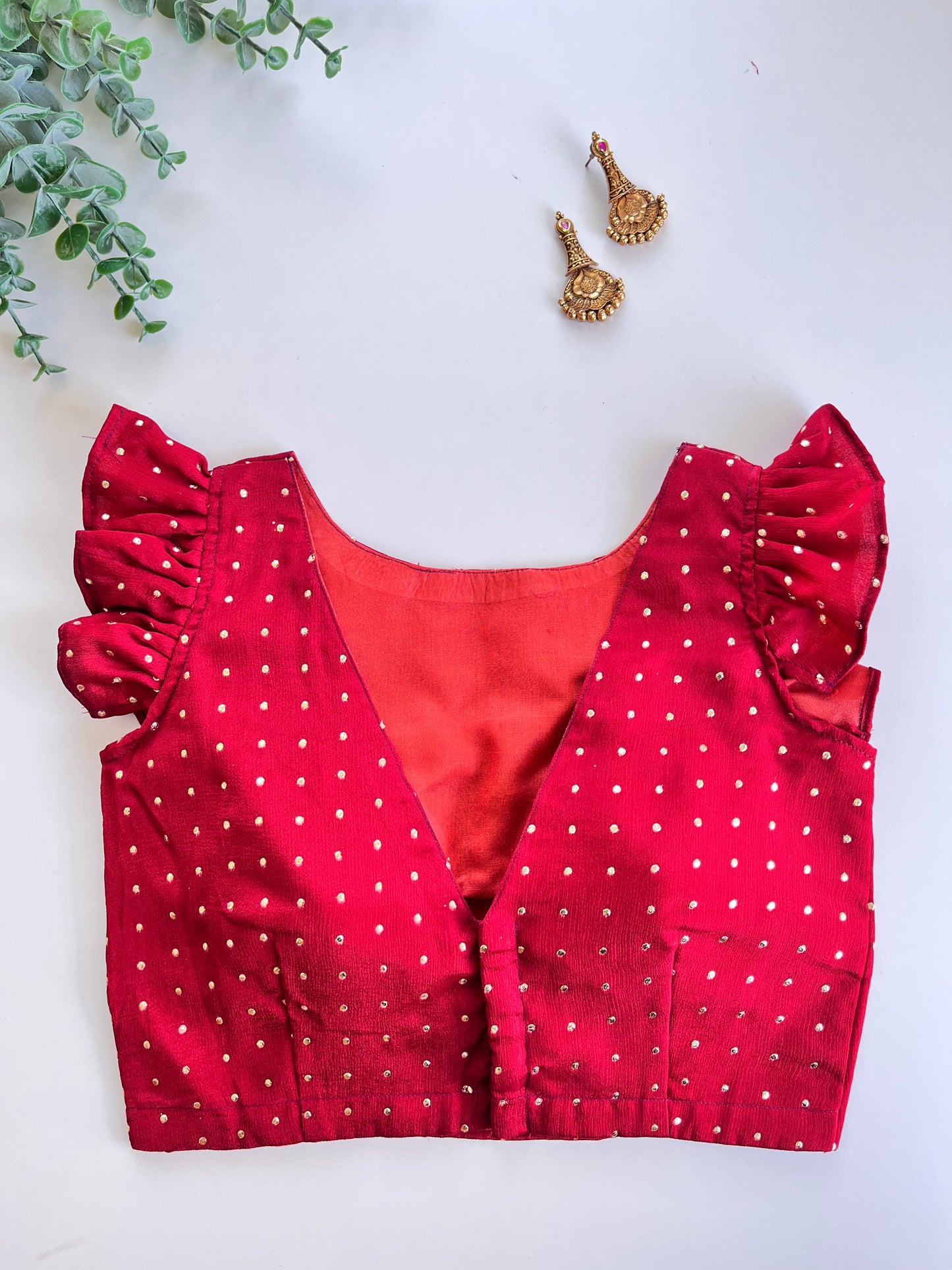 Asma Blouse in Red