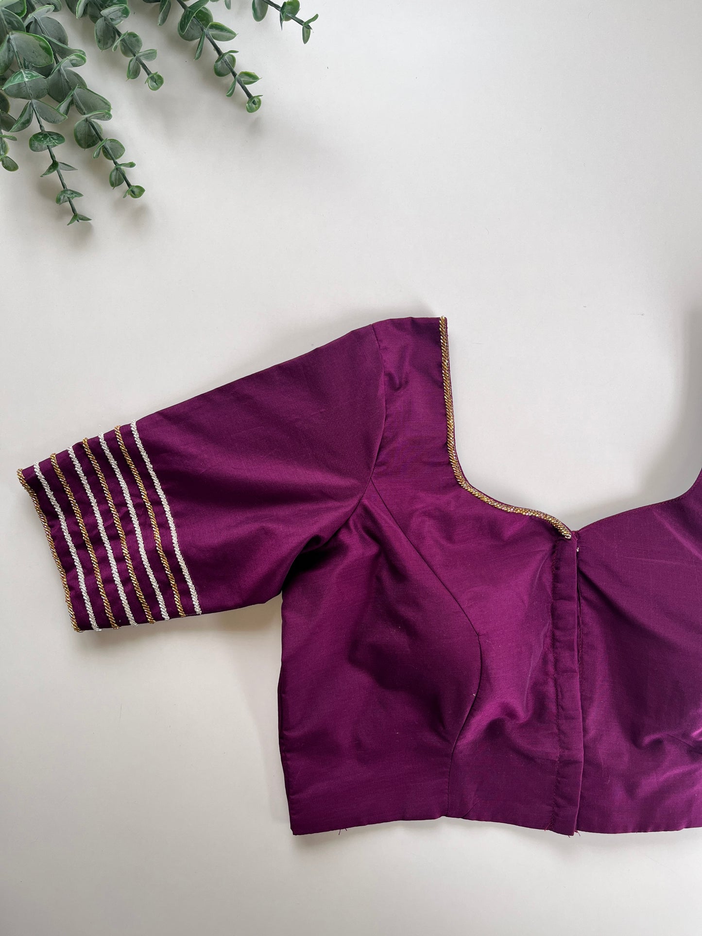 Purple Handwork Blouse