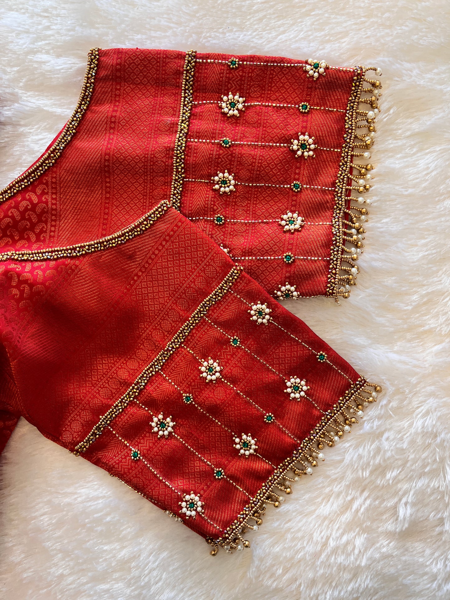Cold Shoulder Bridal Blouse