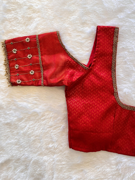 Cold Shoulder Bridal Blouse