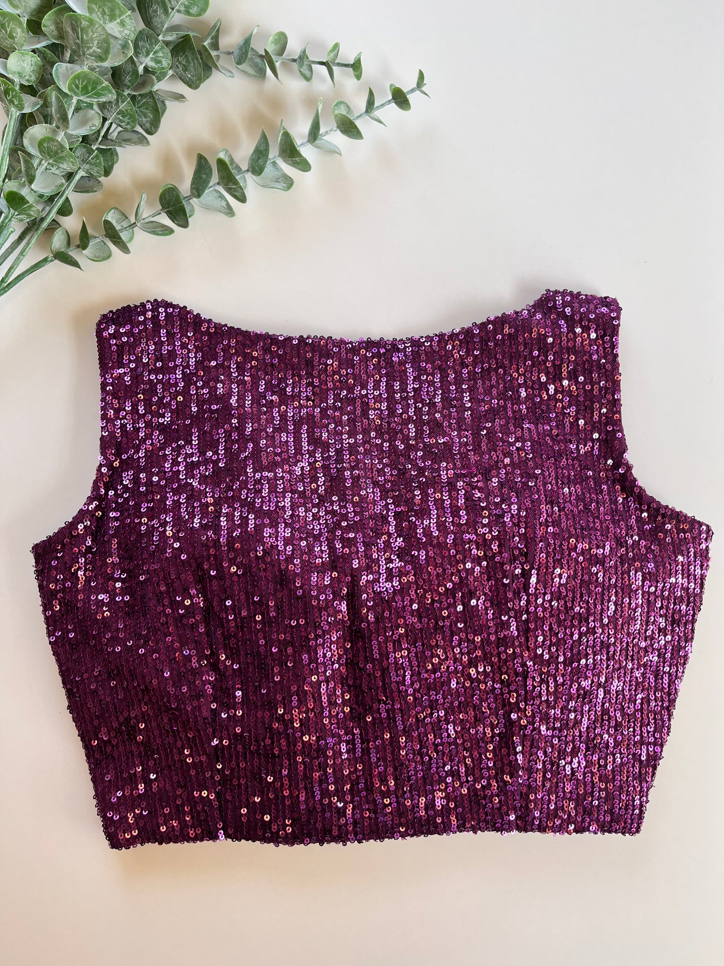 Violet Sequence Blouse