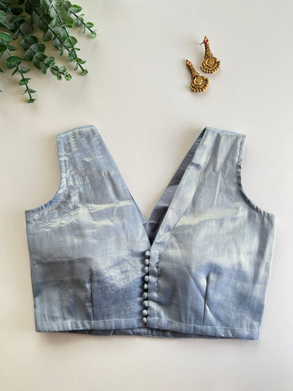 Ice Blue Tissue Blouse
