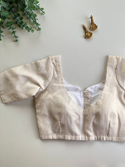 Golden Ivory Tissue Blouse