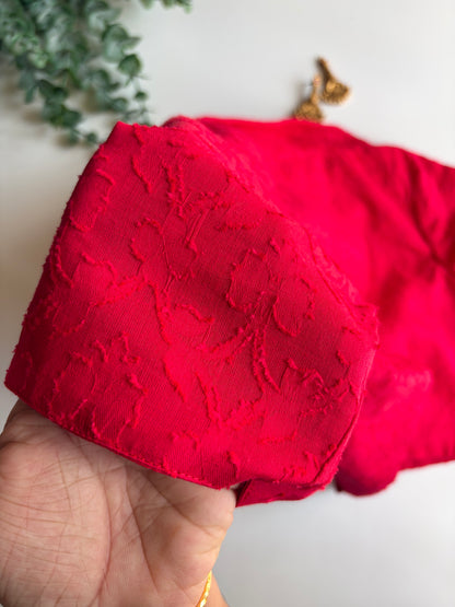 Red Collar Blouse