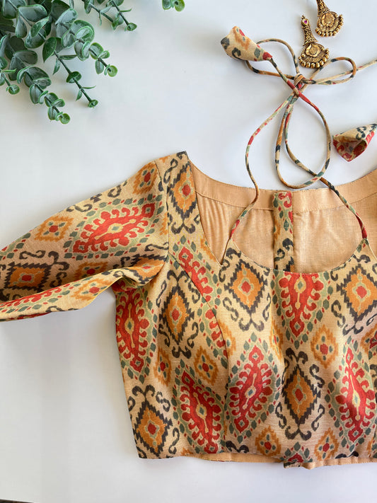 Multicoloured Tissue Blouse