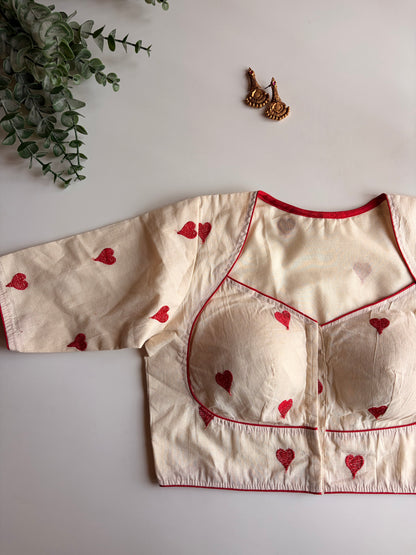 Red Heart Blouse