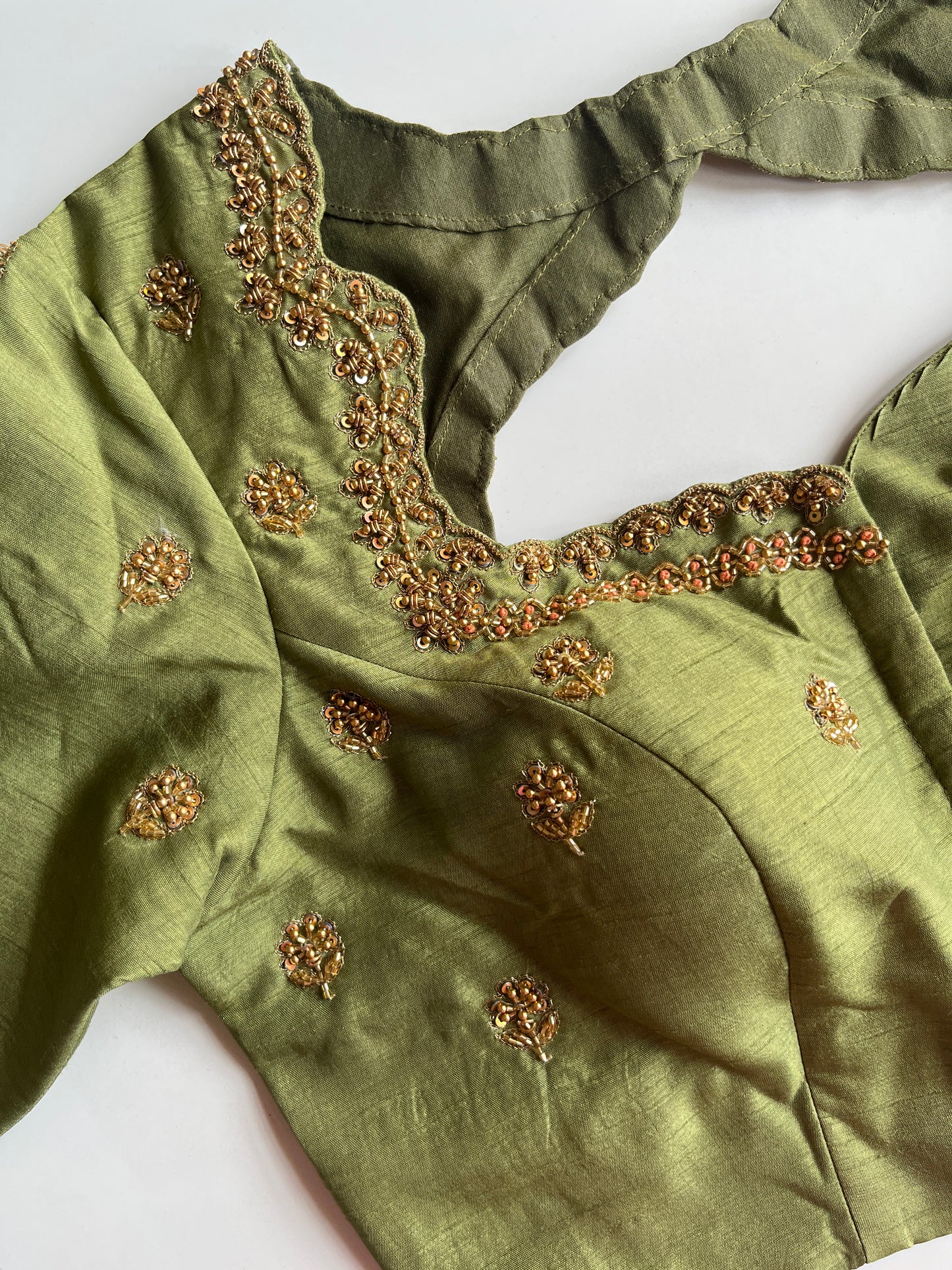 Pastel Green Handwork Blouse