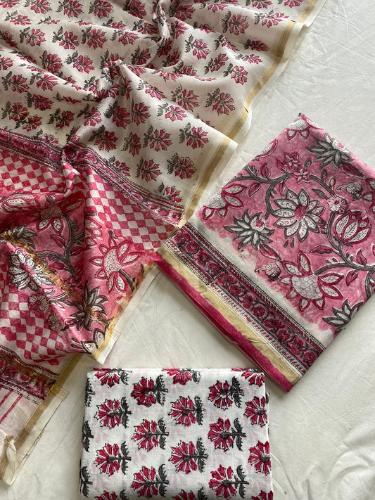 Chanderi Silk Suit
