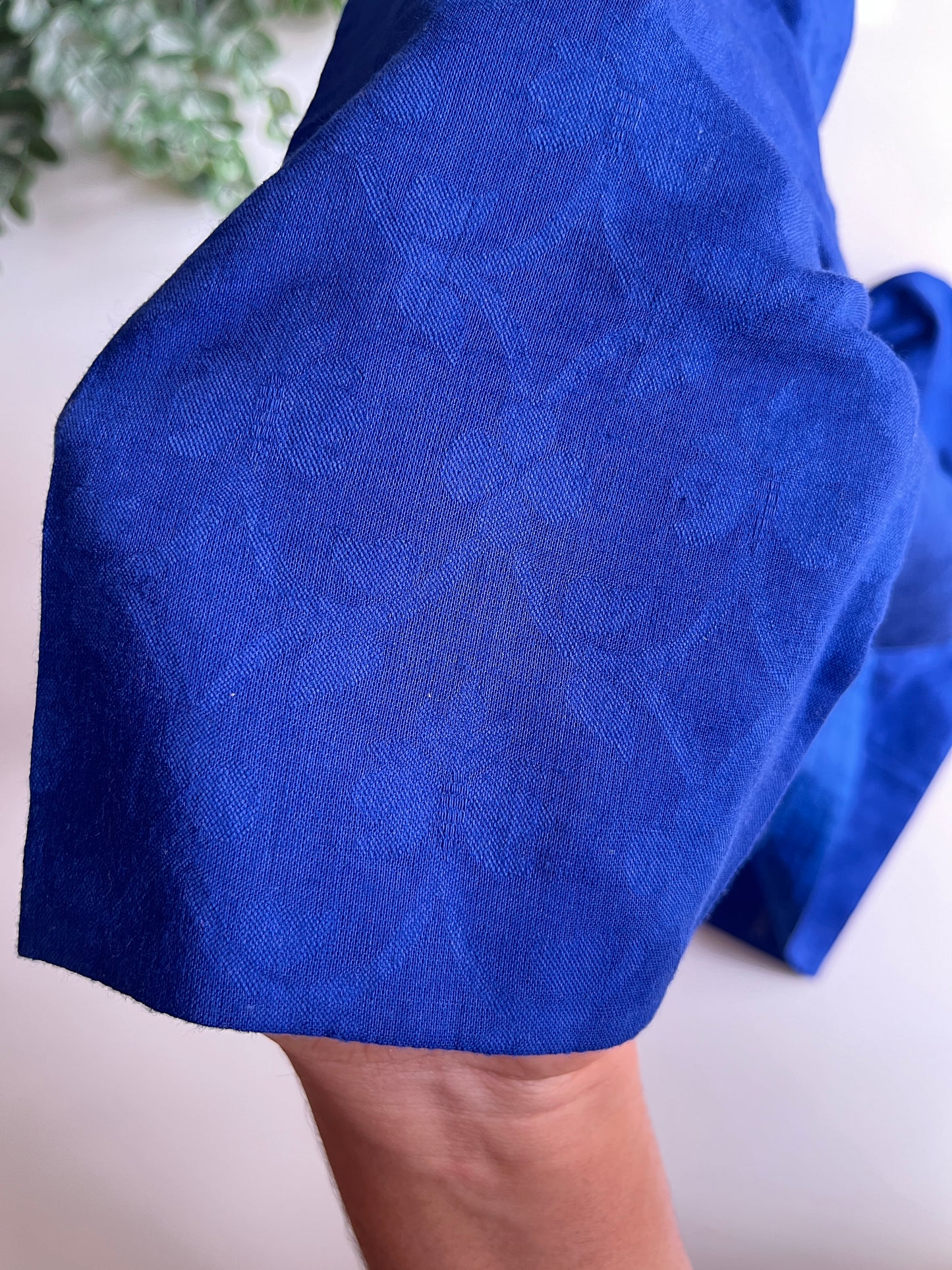 Royal Blue Cotton Blouse