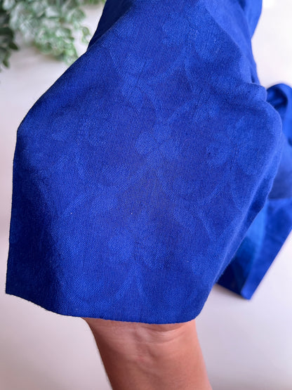 Royal Blue Cotton Blouse