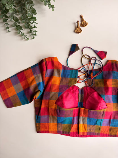 Madras Check Blouse