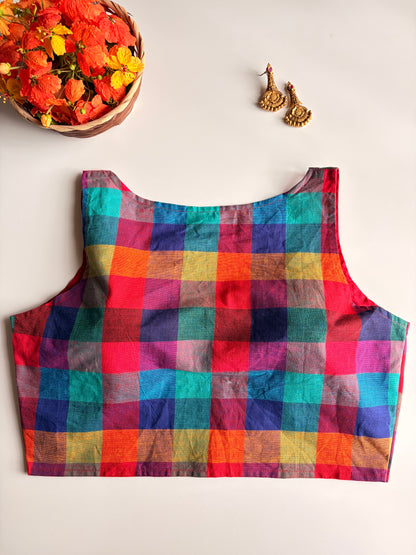 Madras Check Blouse