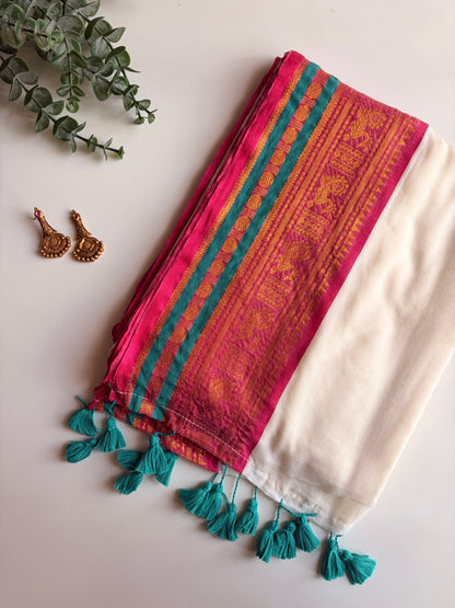 Kerala Mul Cotton Saree