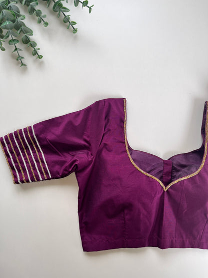 Purple Handwork Blouse